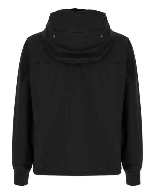C P Company Black Long-Sleeve Casual Jacket for men