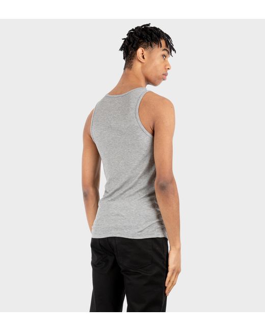 Tom Ford Gray Ribbed Crewneck Tank Top for men