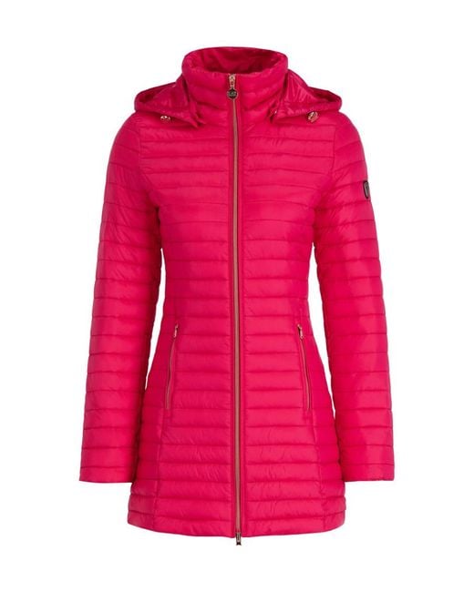 EA7 Pink Logo Details Down Jacket