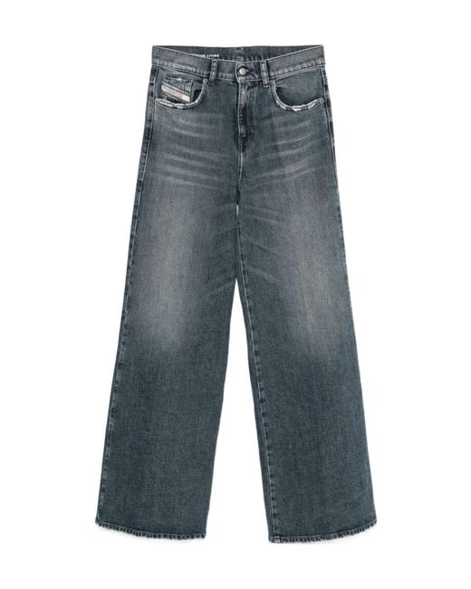 DIESEL Blue 1978 D-Akemi Logo Patch Jeans