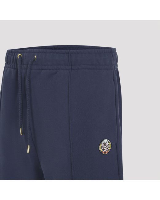 Casablanca Blue Logo Patch Sweatpants for men