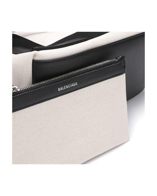 Balenciaga Black Small Cabas Logo Tote Bag