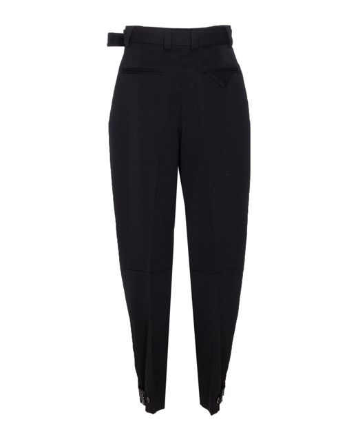 Bottega Veneta Blue Belted Waist Tailored Trousers