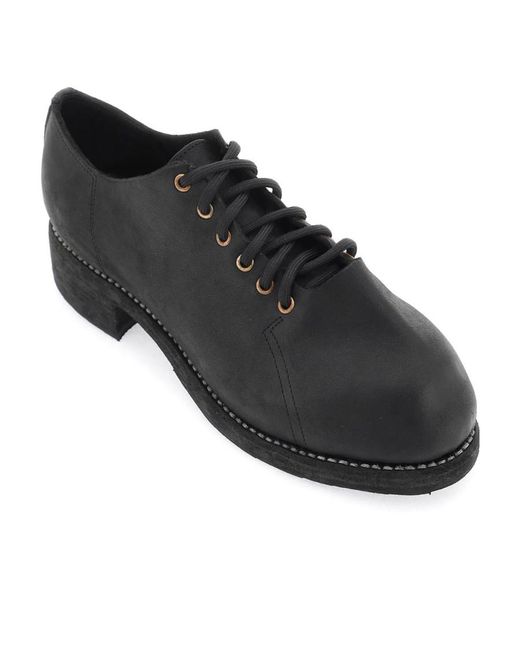 Guidi Black Lacing Business Casual Shoes for men