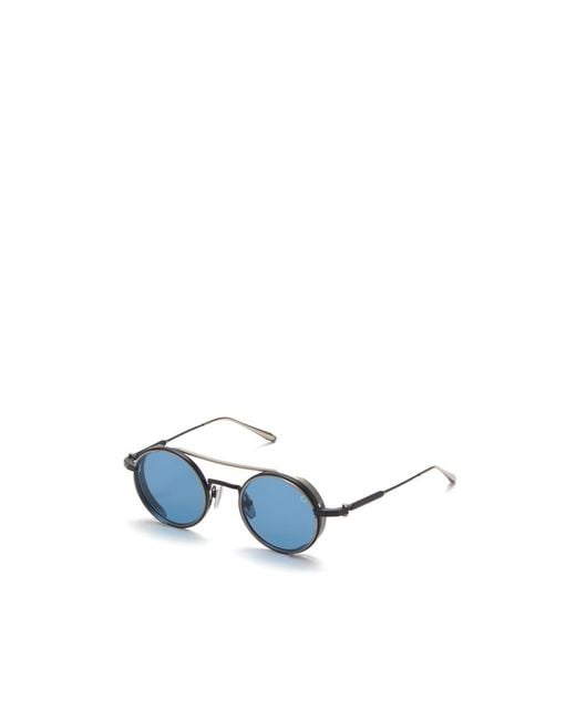 Akoni Blue Geometric Sunglasses for men