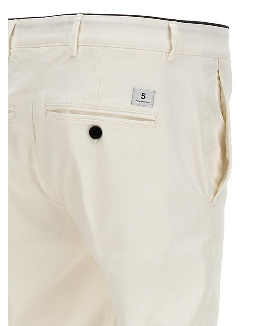 Department 5 White Classic Mike Trousers for men