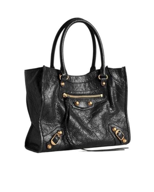 Balenciaga Black Le City Mini Tote Bag