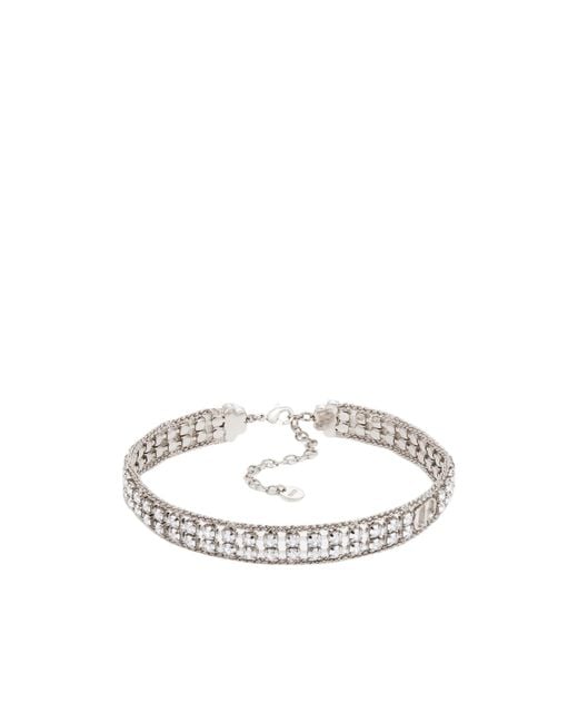 Dior White Sparkle Choker