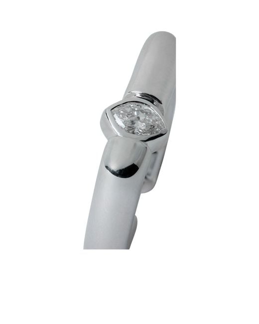 Tom Wood White Diamond Frame Ear Cuff for men