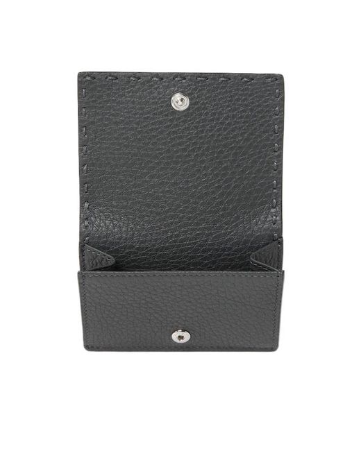 Fendi Gray Selleria Wallet for men