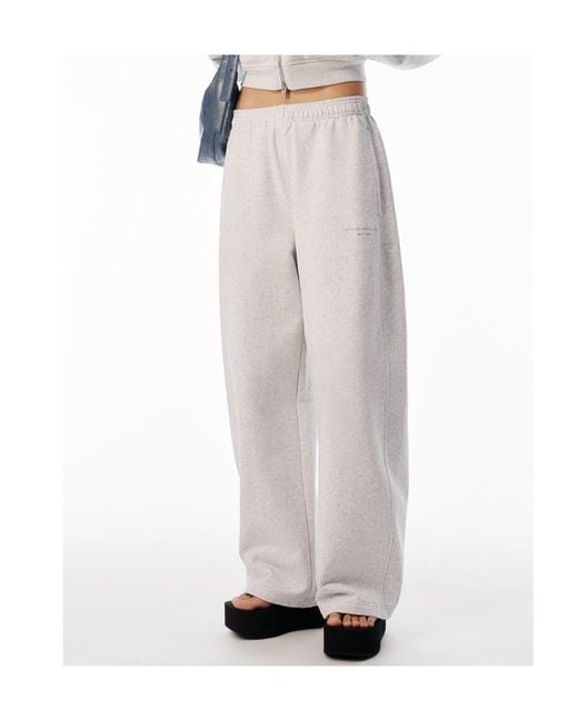 Alexander Wang White Straight-Leg Pants