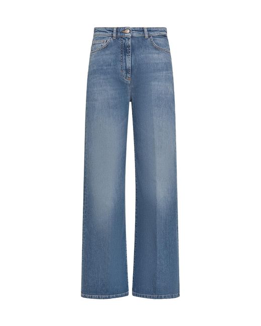 Seventy Blue High-Waisted Long Jeans