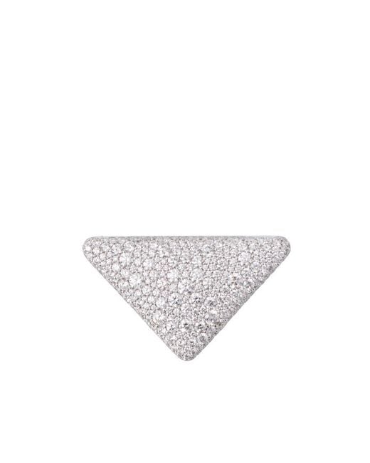 Prada White Eternal Brooch for men