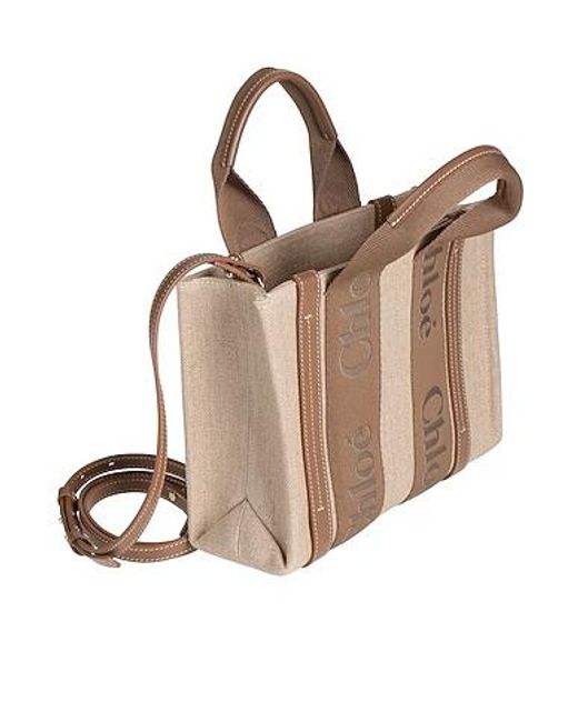 Chloé Brown Medium Canvas Handbag