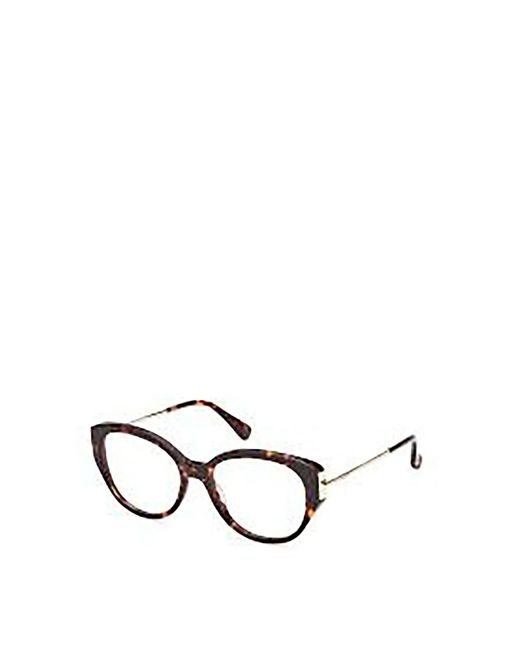 Max Mara White Oval Frame Glasses
