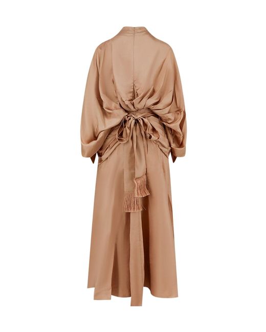 Zimmermann Brown Lace-Up Dress