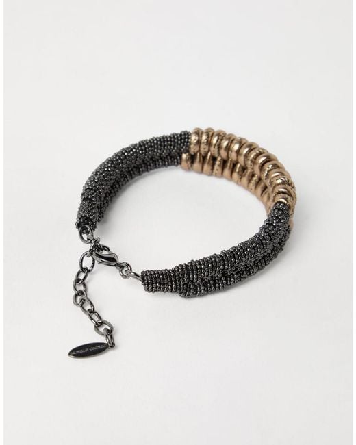 Brunello Cucinelli Metallic Monili-Embellished Bracelet