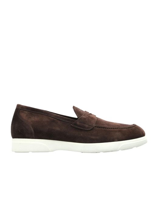 Kiton Brown Penny Loafers for men