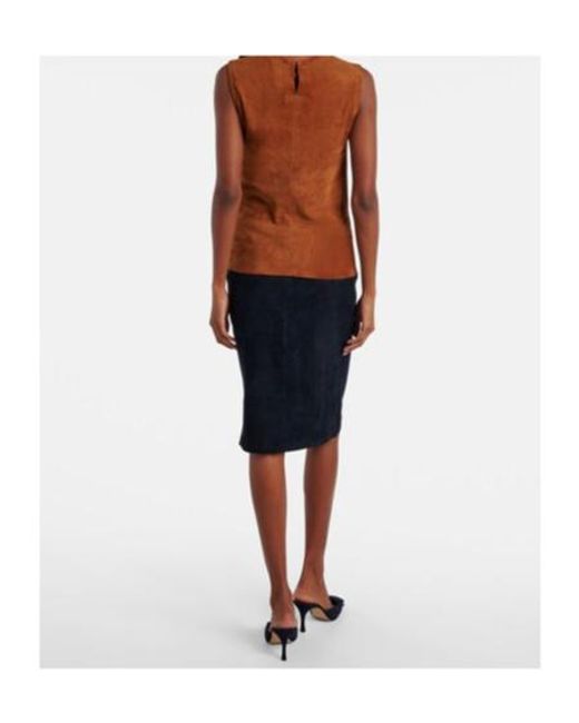 Stouls Brown Miuccia Suede Top