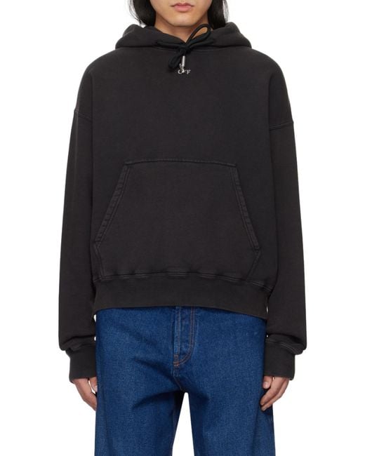 Off-White c/o Virgil Abloh Black Stamp Mary Drawstring Hoodie for men
