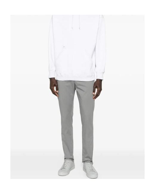 Dondup Gray Gaubert Turn-Up Hem Pants for men