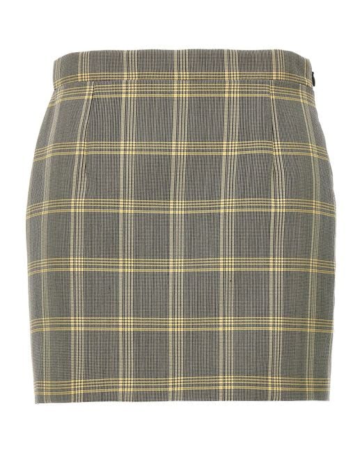 Marni Green Prince Of Wales Mini Skirt