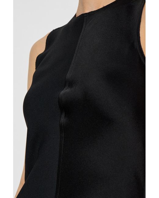 AMI Black Long Straight Dress