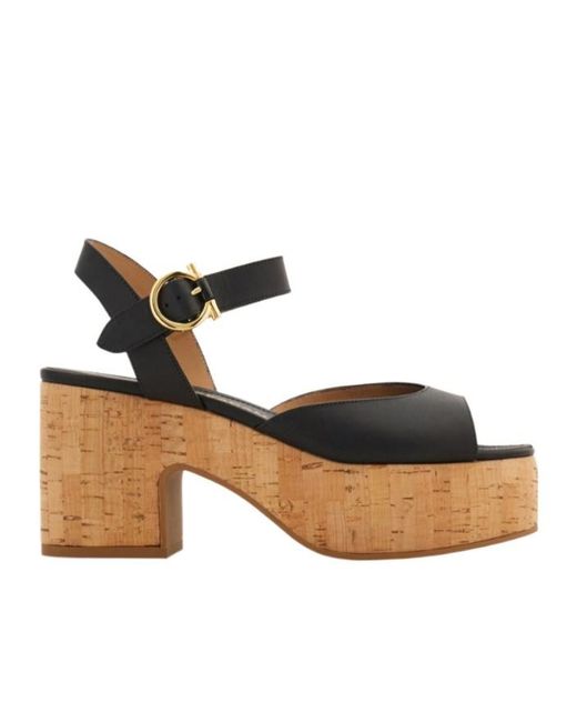 Ferragamo Multicolor Platform Sandal