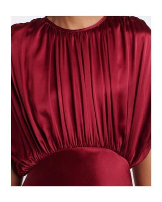 TOVE Red Coco Silk Satin Gown
