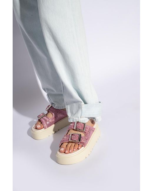 Casadei Pink Birky Ale Slides