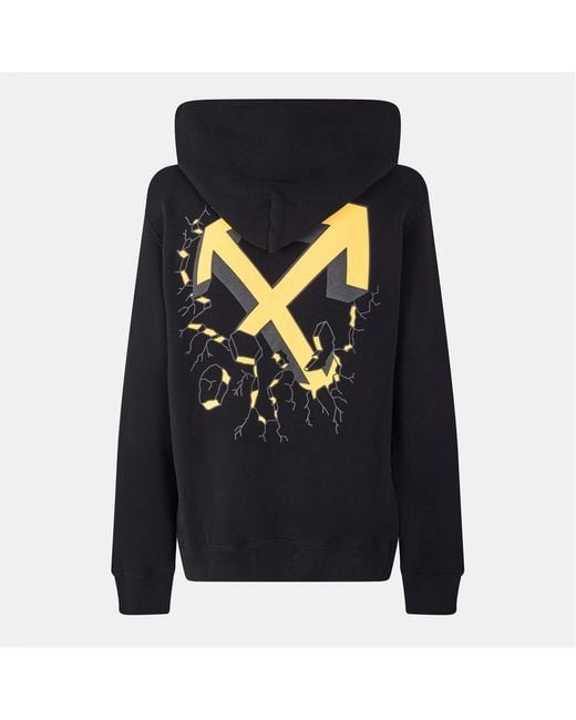 Off-White c/o Virgil Abloh Blue Arrow Long-Sleeve Hooded Sweatshirt for men