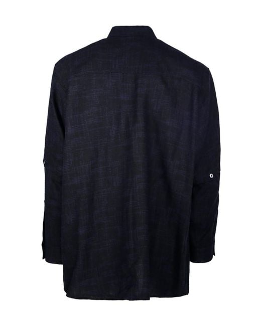 Off-White c/o Virgil Abloh Blue Buttoned Straight Hem Shirt Jacket for men