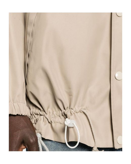 Magliano Natural Button-Up Drawstring Hem Jacket for men