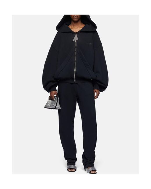 The Attico Blue The Penny Logo Embossed Long Pants