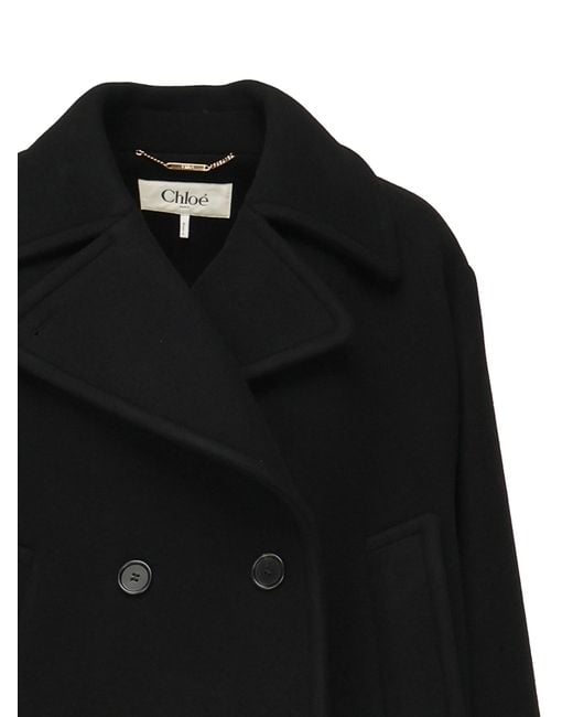 Chloé Black Long Sleeve Short Coat