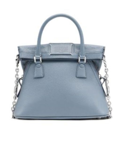 Maison Margiela Blue Micro 5Ac Tote Bag