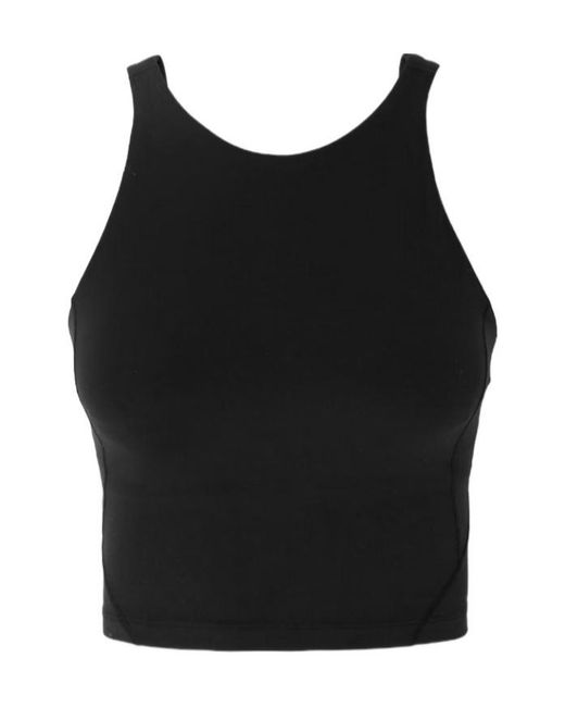 lululemon athletica Black Yoga Align C/D Cropped Nulu Tank