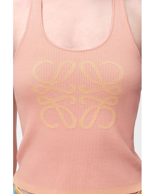 Loewe Pink Halterneck Tank Top