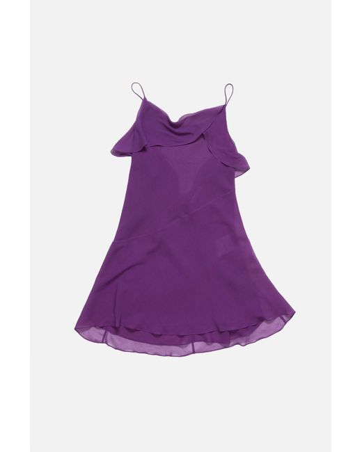 Acne Purple Silk Dress