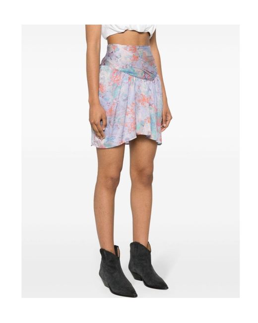 IRO Multicolor Printed Midi Skirt