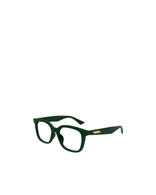 Bottega Veneta Green Eyewear Square Frame Glasses for men