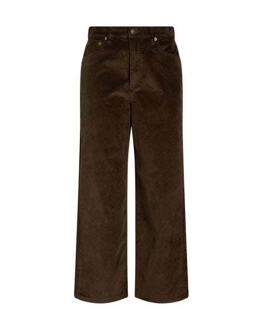 Rag & Bone Brown Solid Color Casual Trousers