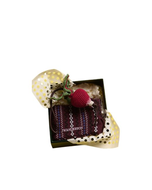 J.W. Anderson White Crocheted-Radish Charm