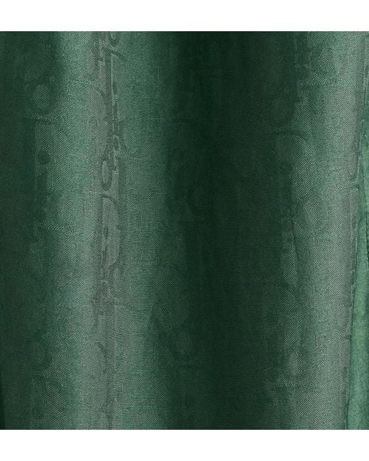 Dior Green Oblique Jacquard Shorts for men