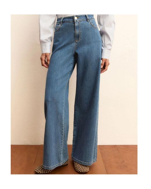 Marella Blue Belt Loop Jeans