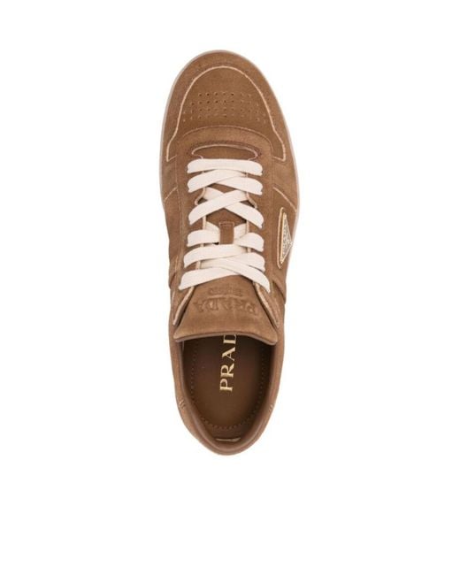 Prada Brown Downtown Sneakers for men