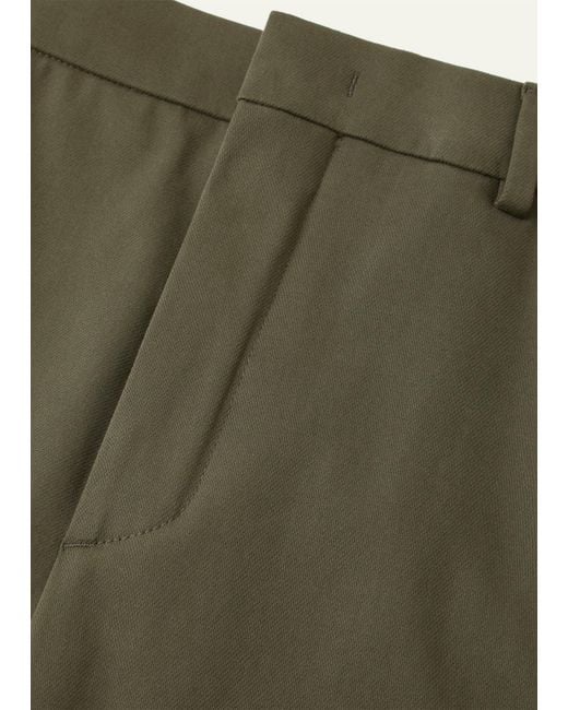 Loro Piana Green Casual Pants With Belt Loops for men