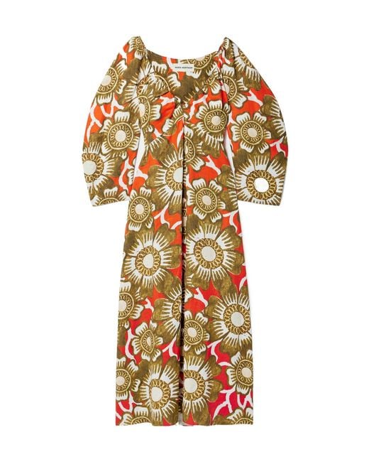 Mara Hoffman Multicolor Floral Print Maxi Dress