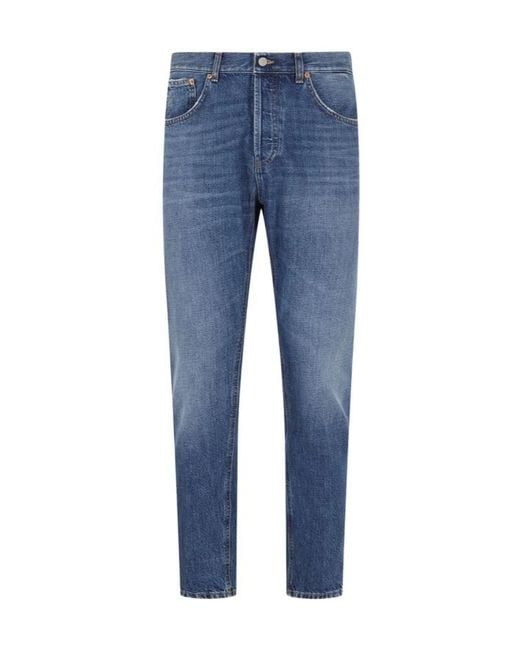 Dondup Blue Belt Loop Jeans for men