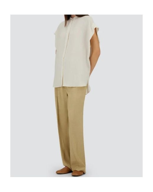 Herno White Flap-Sleeve Shirt